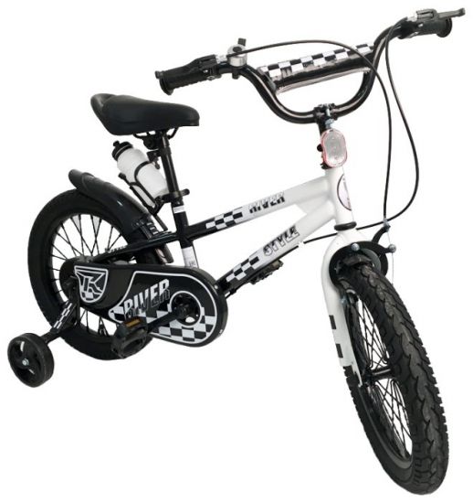 Детский велосипед RIVERBIKE-F-16-BLACK-WHITE